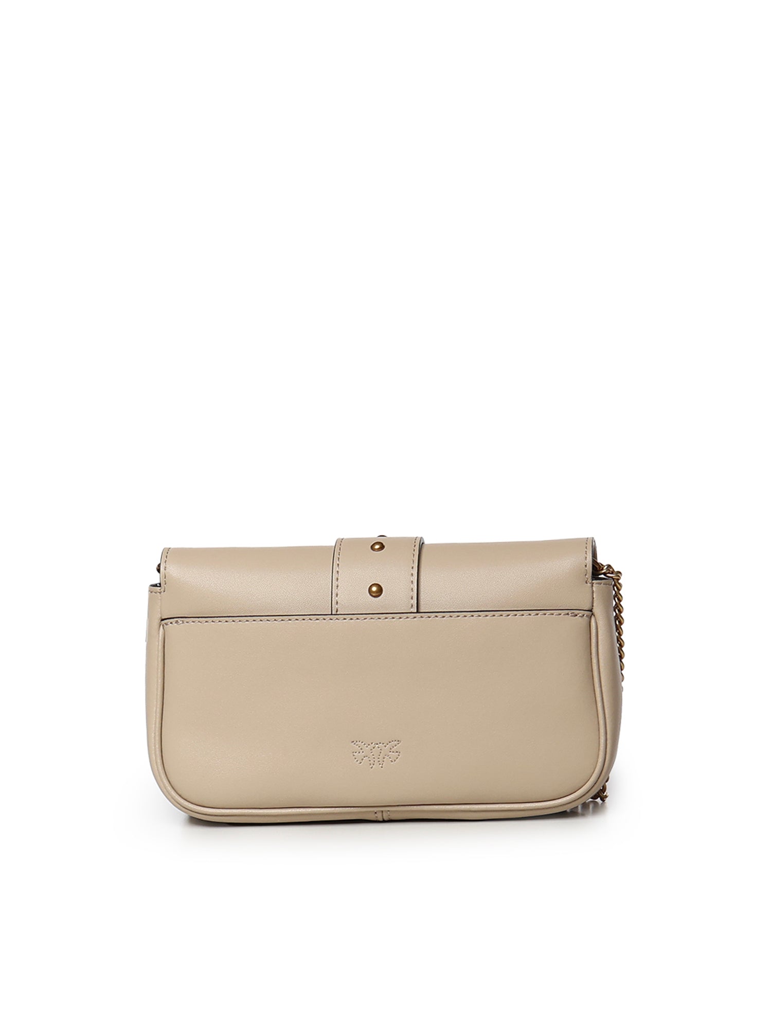 Borsa a spalla Love Bag Pocket in pelle con fibbia gioiello 107072 A0F1C50Q PINKO 