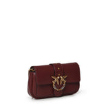 Borsa a spalla Love Bag Pocket in pelle con fibbia gioiello 107072 A0F1WW5Q PINKO 