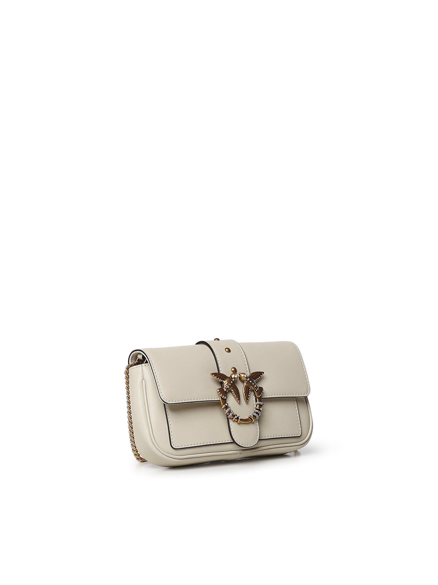 Borsa a spalla Love Bag Pocket in pelle con fibbia gioiello 107072 A0F1Z14Q PINKO 