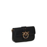 Borsa a spalla Love Bag Pocket in pelle con fibbia gioiello 107072 A0F1Z99Q PINKO 