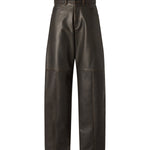 Pantaloni barrel fit in tessuto effetto nappa 107077 A3E8L64 PINKO 