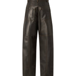 Pantaloni barrel fit in tessuto effetto nappa 107077 A3E8L64 PINKO 