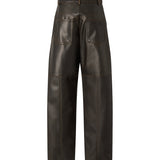 Pantaloni barrel fit in tessuto effetto nappa 107077 A3E8L64 PINKO 