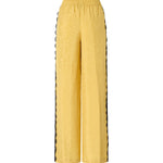Pantaloni palazzo con motivo floreale e banda in pizzo 107147 A3FCH54 PINKO 