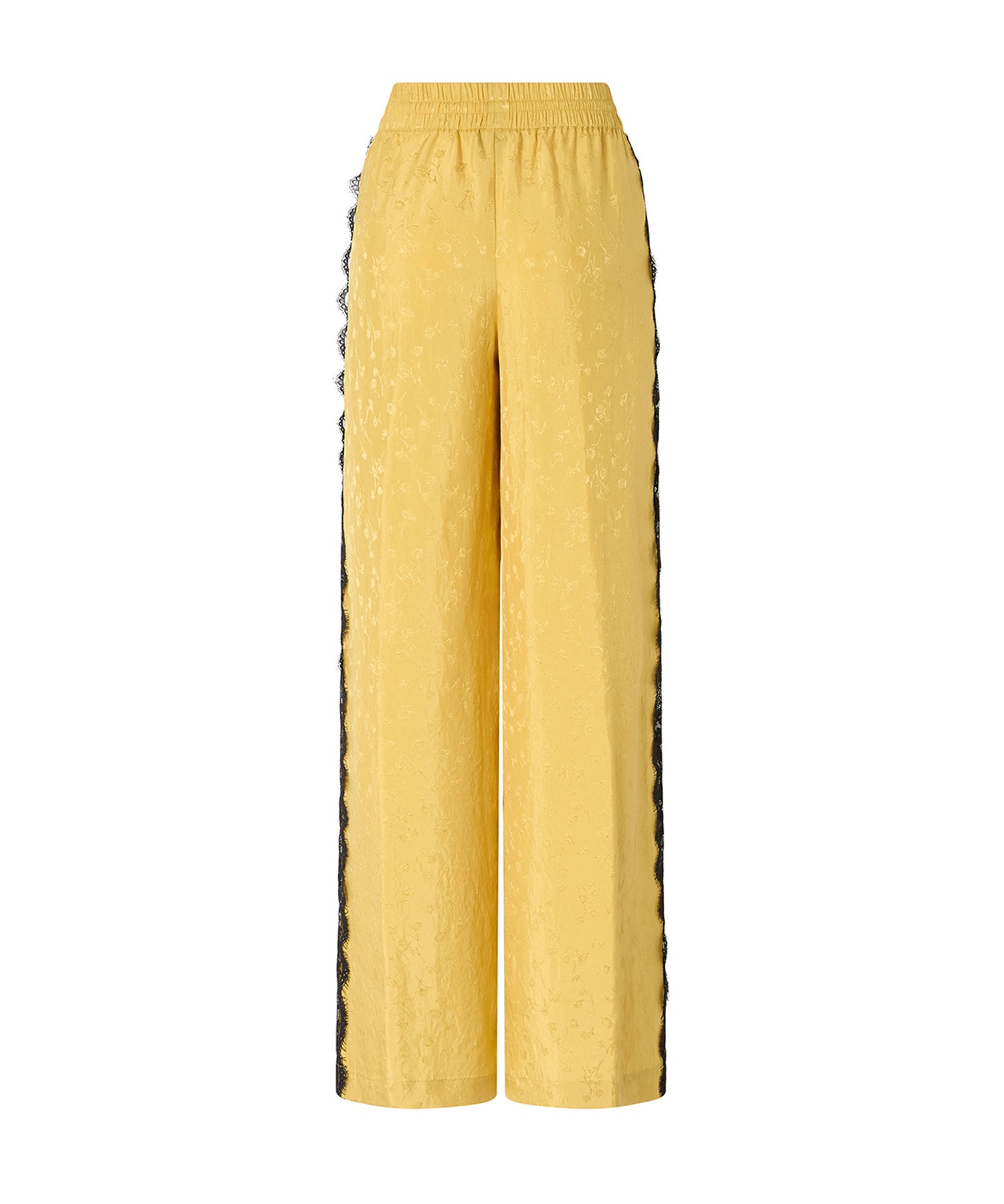 Pantaloni palazzo con motivo floreale e banda in pizzo 107147 A3FCH54 PINKO 