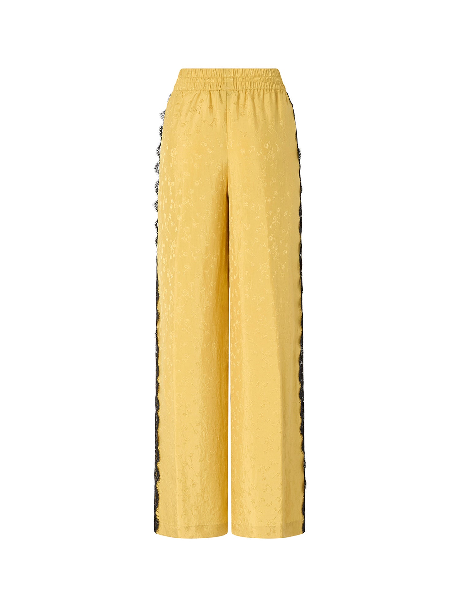 Pantaloni palazzo con motivo floreale e banda in pizzo 107147 A3FCH54 PINKO 