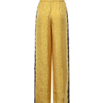 Pantaloni palazzo con motivo floreale e banda in pizzo 107147 A3FCH54 PINKO 