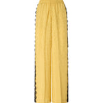 Pantaloni palazzo con motivo floreale e banda in pizzo 107147 A3FCH54 PINKO 