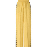 Pantaloni palazzo con motivo floreale e banda in pizzo 107147 A3FCH54 PINKO 