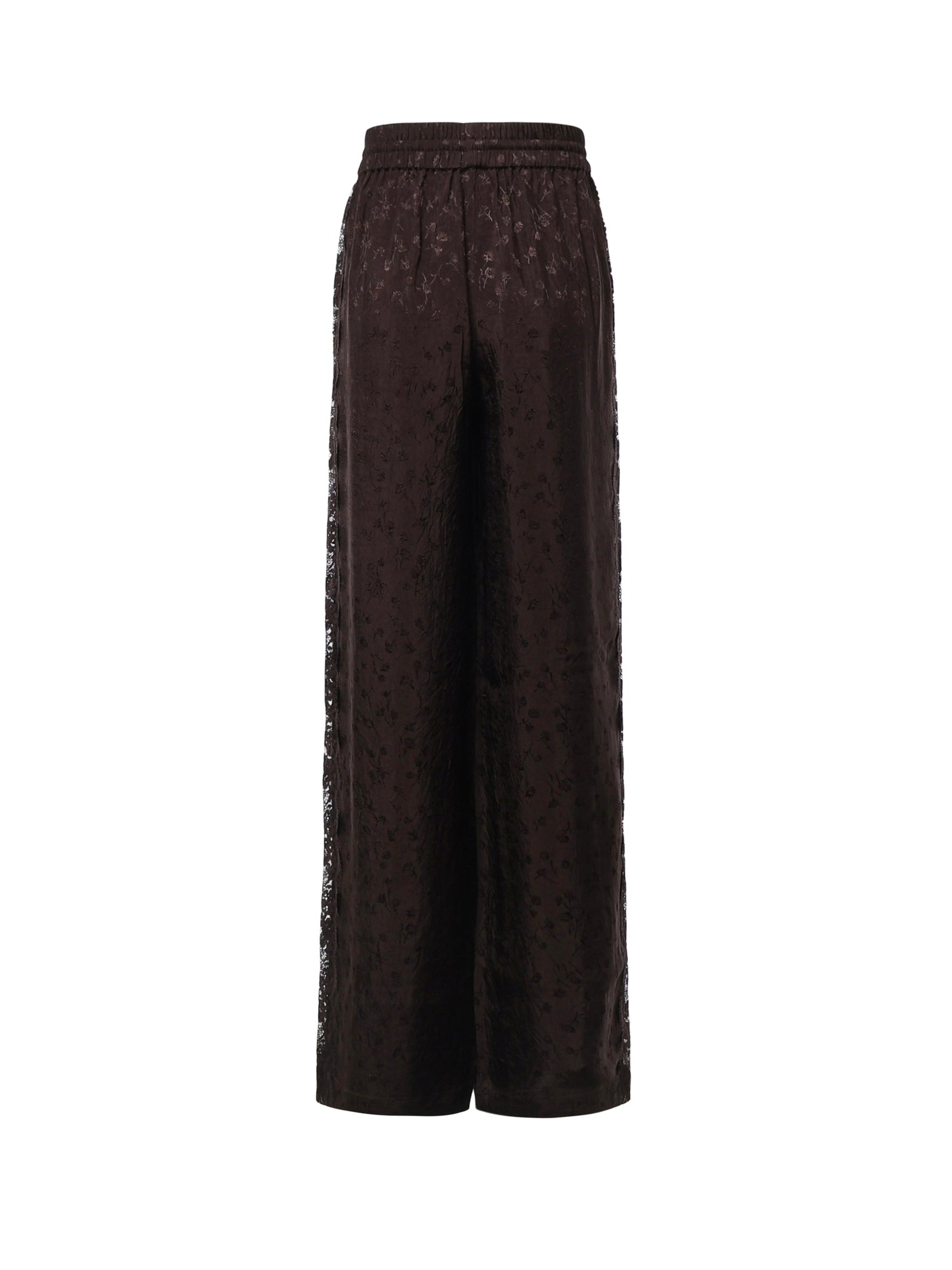 Pantaloni palazzo con motivo floreale e banda in pizzo 107147 A3FCL72 PINKO 