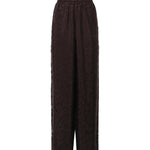 Pantaloni palazzo con motivo floreale e banda in pizzo 107147 A3FCL72 PINKO 
