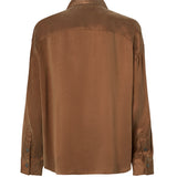 Camicia in twill di cupro e viscosa 107169 A3F8M10 PINKO 