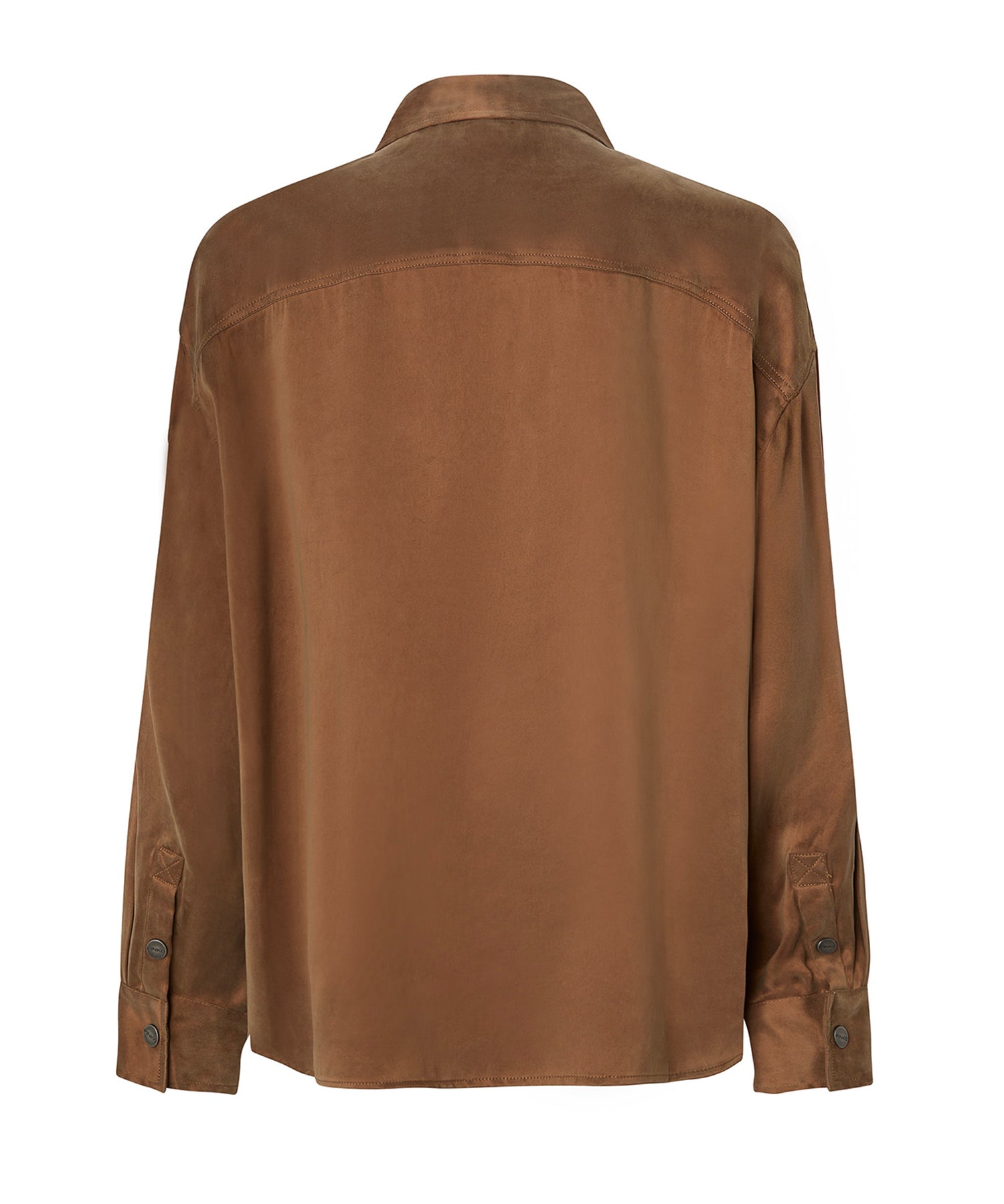Camicia in twill di cupro e viscosa 107169 A3F8M10 PINKO 