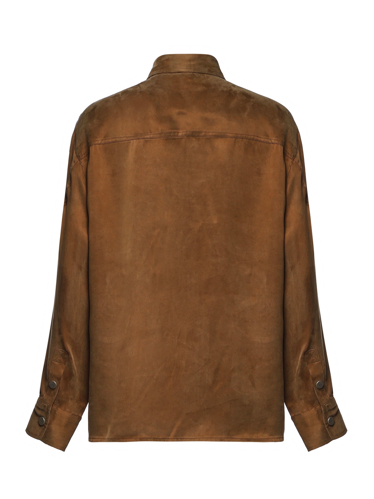 Camicia in twill di cupro e viscosa 107169 A3F8M10 PINKO 