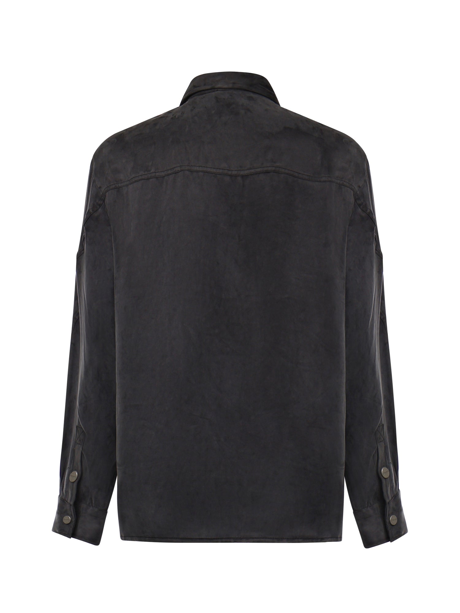Camicia in twill di cupro e viscosa 107169 A3F8Z98 PINKO 