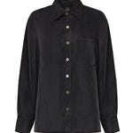 Camicia in twill di cupro e viscosa 107169 A3F8Z98 PINKO 