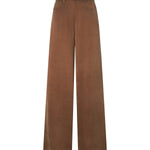 Pantaloni palazzo in twill mano pesca 107170 A3F8M10 PINKO 