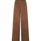 Pantaloni palazzo in twill mano pesca 107170 A3F8M10 PINKO 