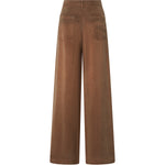 Pantaloni palazzo in twill mano pesca 107170 A3F8M10 PINKO 