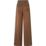 Pantaloni palazzo in twill mano pesca 107170 A3F8M10 PINKO 