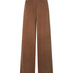 Pantaloni palazzo in twill mano pesca 107170 A3F8M10 PINKO 