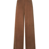 Pantaloni palazzo in twill mano pesca 107170 A3F8M10 PINKO 