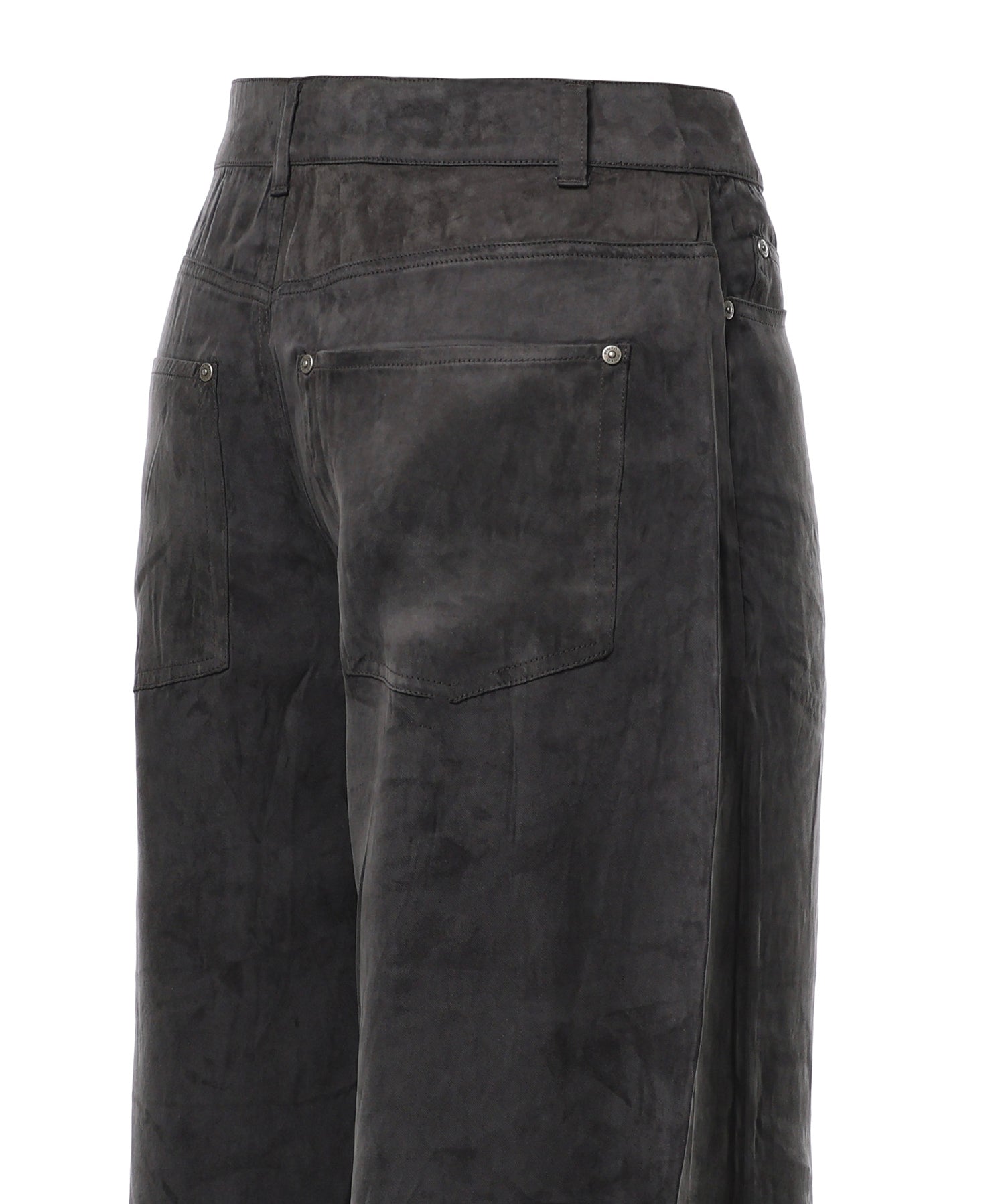Pantaloni palazzo in twill mano pesca 107170 A3F8Z98 PINKO 