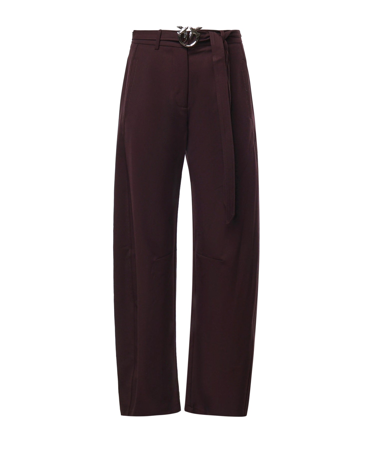 Pantaloni con cintura in misto viscosa 107201 A18ERR7 PINKO 