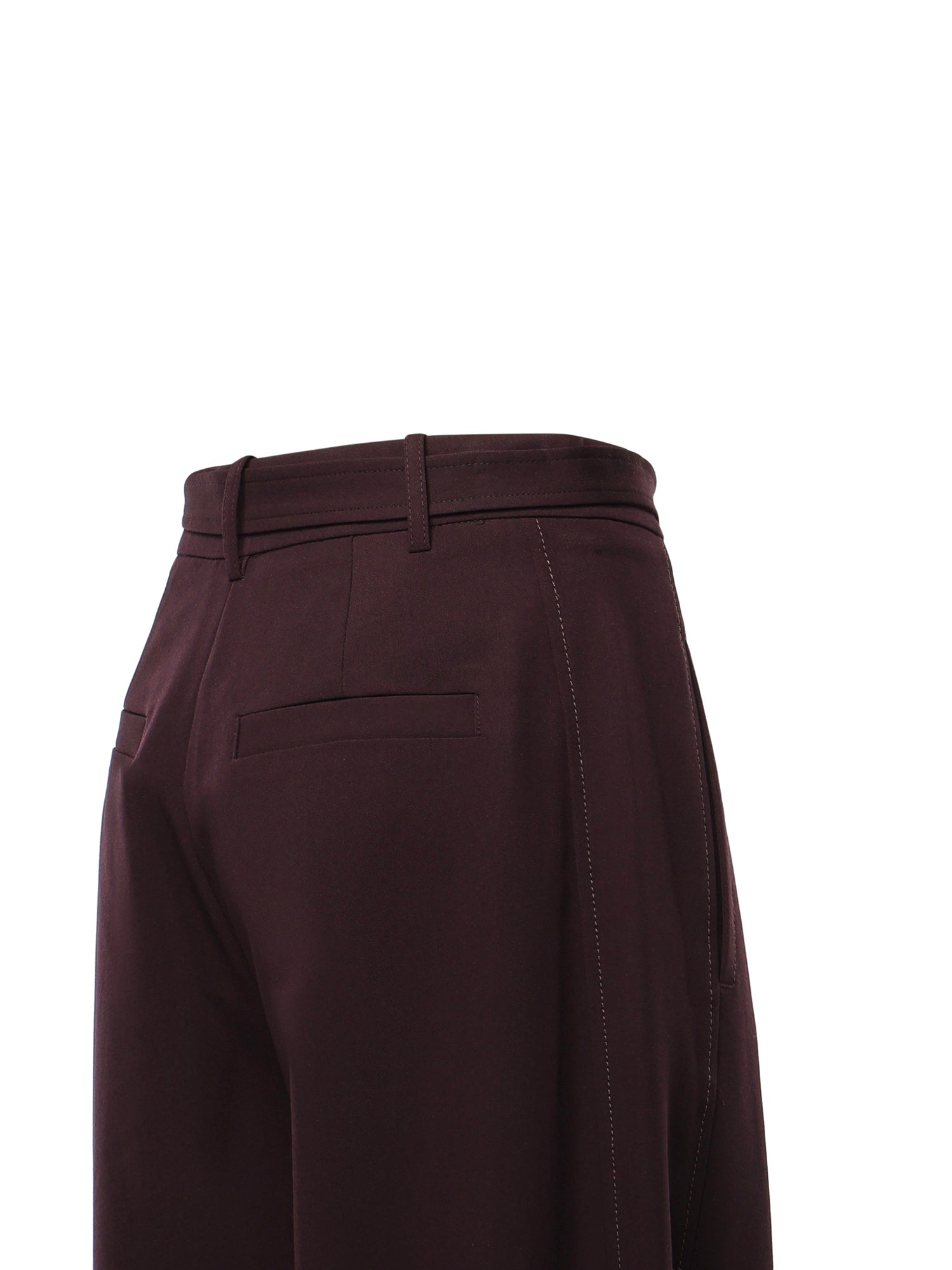 Pantaloni con cintura in misto viscosa 107201 A18ERR7 PINKO 