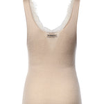 Canotta con scollo in pizzo 107266 A3I0I20 PINKO 