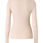 Maglia a costine con pizzo 107269 A3I0I20 PINKO 