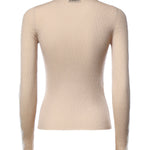Maglia a costine con pizzo 107269 A3I0I20 PINKO 