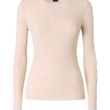 Maglia a costine con pizzo 107269 A3I0I20 PINKO 