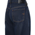 Jeans cropped con cintura in pelle 107277 A3HGPJB PINKO 