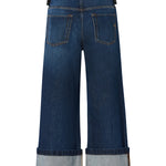 Jeans cropped con cintura in pelle 107277 A3HGPJB PINKO 