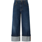 Jeans cropped con cintura in pelle 107277 A3HGPJB PINKO 
