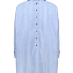 Camicia in popeline di cotone a righe 107320 A3HUEZE PINKO 