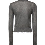 Cardigan cropped in misto lana 107331 A3IQI76 PINKO 