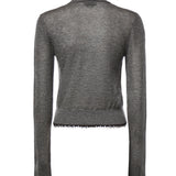 Cardigan cropped in misto lana 107331 A3IQI76 PINKO 