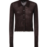 Cardigan cropped in misto lana 107331 A3IQM05 PINKO 