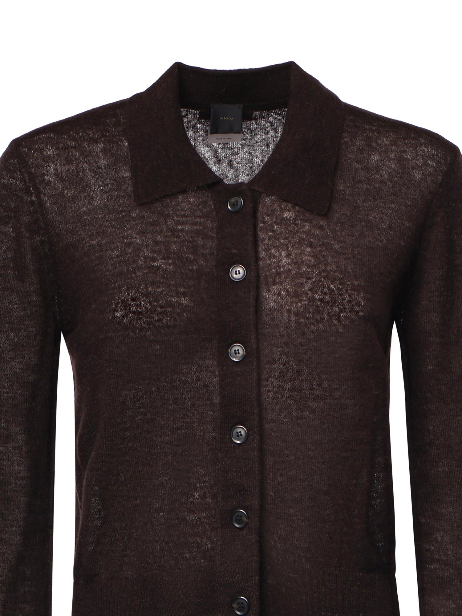 Cardigan cropped in misto lana 107331 A3IQM05 PINKO 