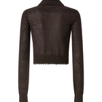 Cardigan cropped in misto lana 107331 A3IQM05 PINKO 