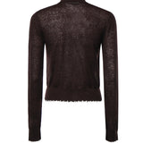 Cardigan cropped in misto lana 107331 A3IQM05 PINKO 