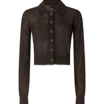 Cardigan cropped in misto lana 107331 A3IQM05 PINKO 