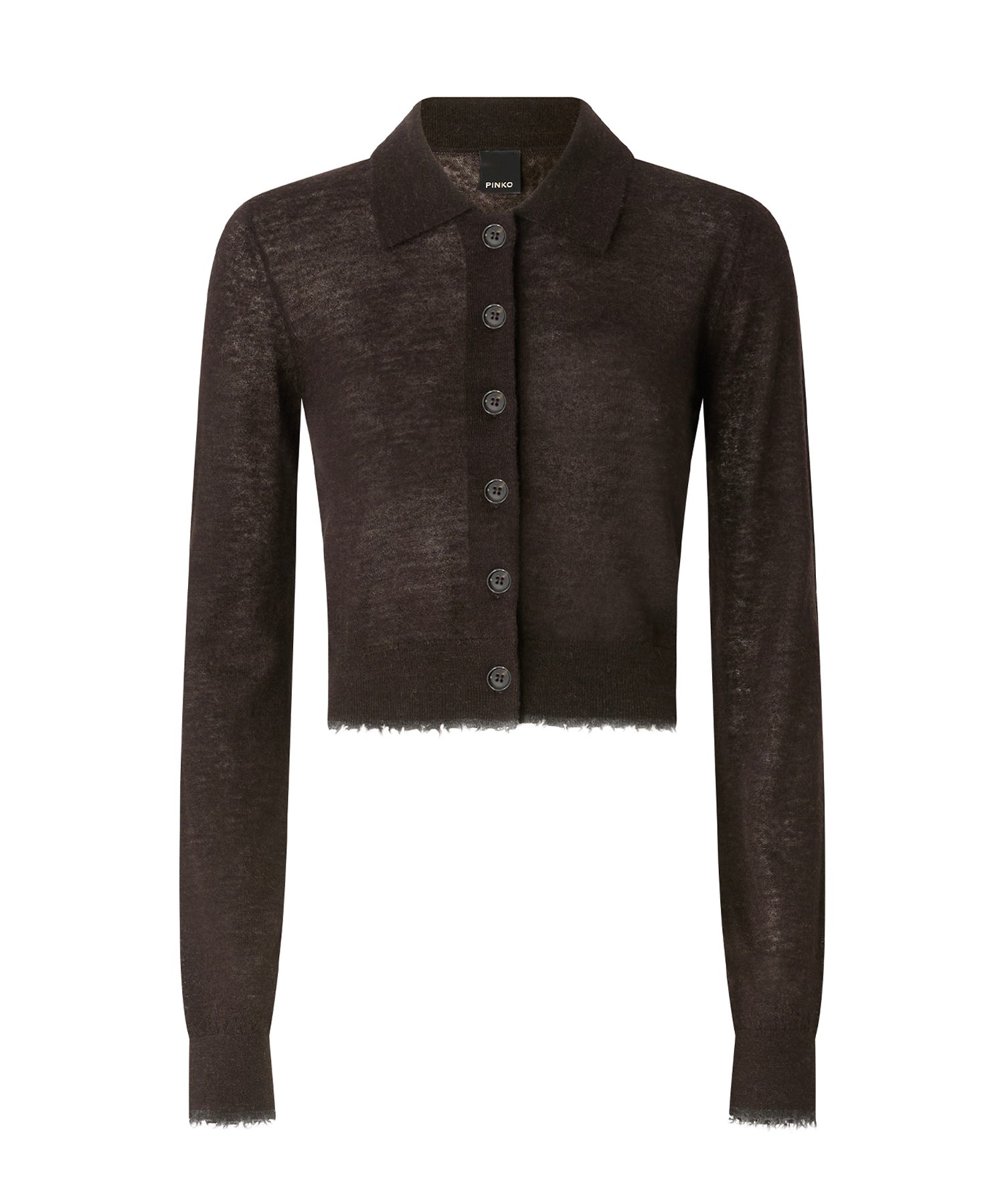 Cardigan cropped in misto lana 107331 A3IQM05 PINKO 
