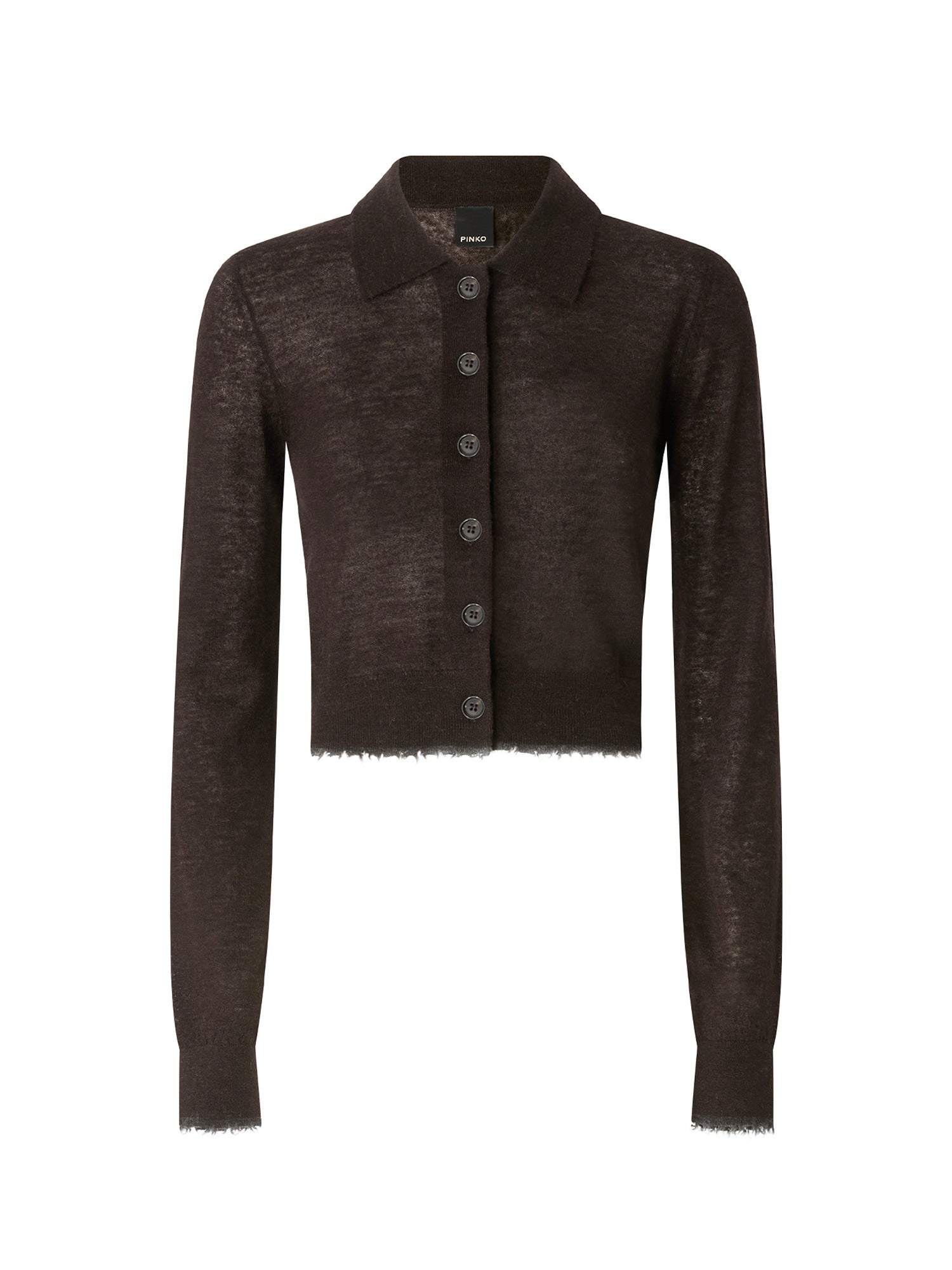 Cardigan cropped in misto lana 107331 A3IQM05 PINKO 