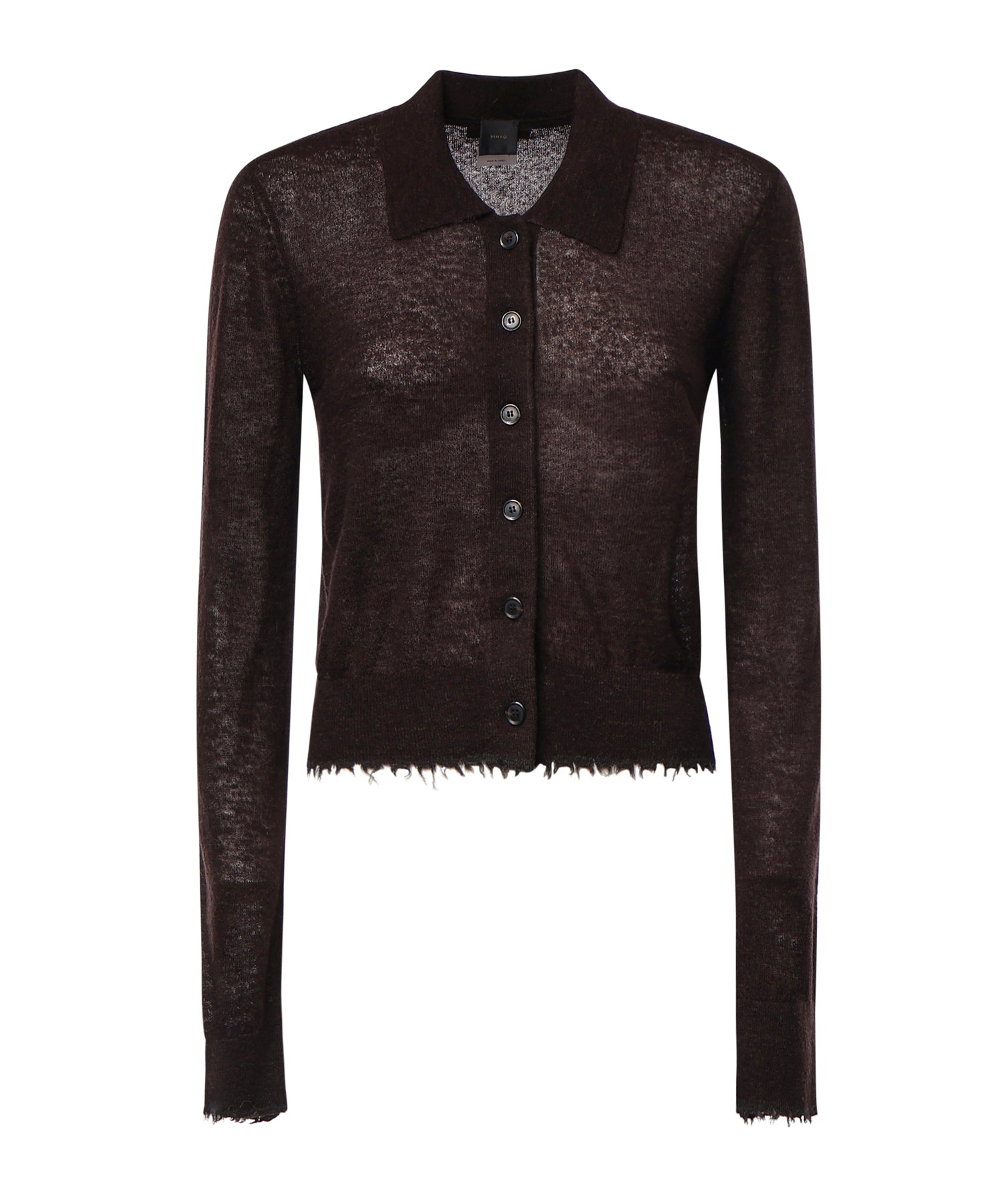 Cardigan cropped in misto lana 107331 A3IQM05 PINKO 