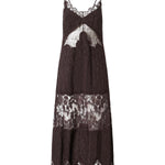 Abito slipdress midi con bande in pizzo 107347 A3FCL72 PINKO 