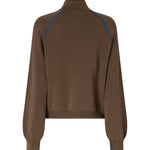 Felpa con zip in misto viscosa 107353 A3J0SE4 PINKO 