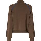 Felpa con zip in misto viscosa 107353 A3J0SE4 PINKO 